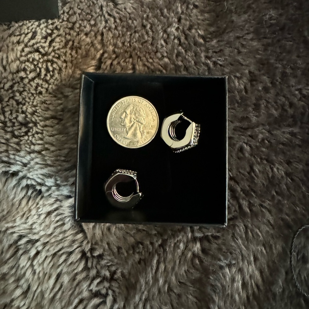 Versace Silver & Crystal Earrings - Picture 4 of 8